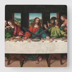 Horloge Carrée La Dernière Cène, 1515-1520 par Giampietrino