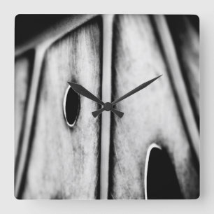 Horloge Carrée la feuille est chez elle