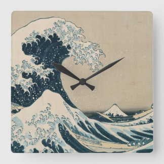Horloge Carrée La Grande Vague au large de Kanagawa