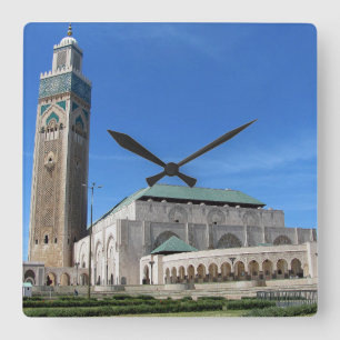 Horloge Carrée La mosquée Hasan II à Casablanca, Maroc