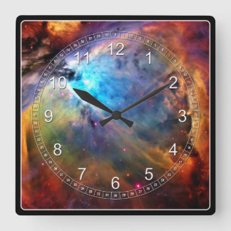 Horloge Carrée La nébuleuse Orion