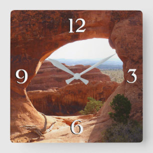 Horloge Carrée La partition Arch I dans le Parc national des Arch