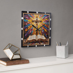 Horloge Carrée La radiance de la crucifixion : la parole révélée