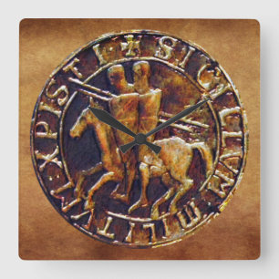 Horloge Carrée Lac Medieval des Knights