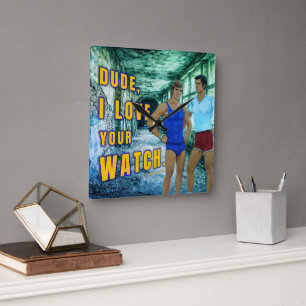 Horloge Carrée L'amour de SlipperyJoe pour votre montre artiste L