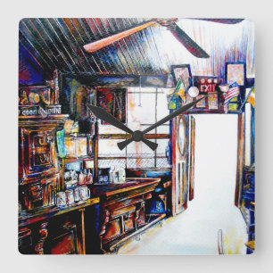 Horloge Carrée L'amour n'est pas un mur, c'est un pont