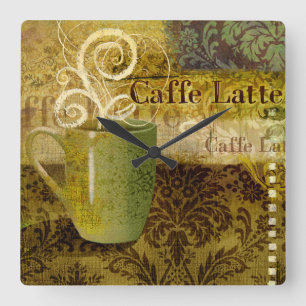 Horloge Carrée Latte caffé