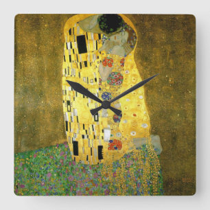 Horloge Carrée Le baiser par Gustav Klimt