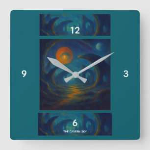 Horloge Carrée Le Ciel de la Caverne - Trois Caverne
