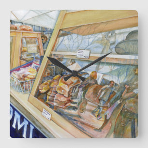 Horloge Carrée Le côté ensoleillé de la folie