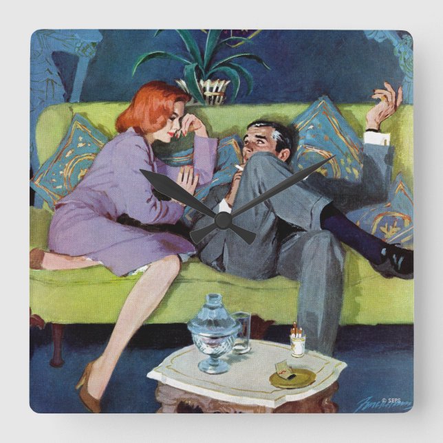 Horloge Carrée Le Dernier raid du Mont Noir (Recto)