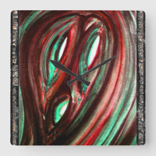 Horloge Carrée Le fantôme de la solitude