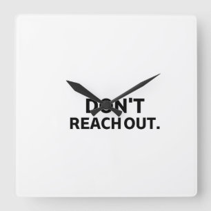 Horloge Carrée Le Gardien du Temps Privé   Mur Ne Tendez Pas La M