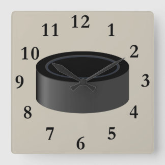 Horloge Carrée Le hockey