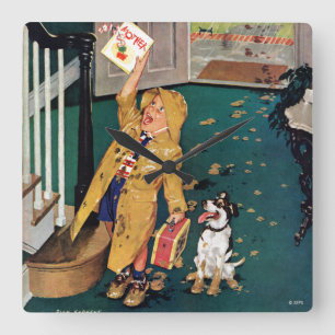 Horloge Carrée Le jour de mère heureux