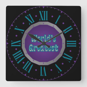 Horloge Carrée Le plus grand nombre de Sigiles au monde