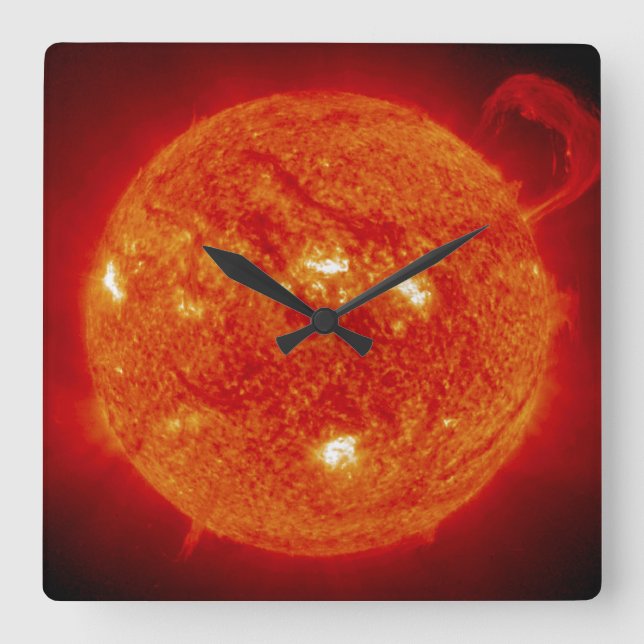 Horloge Carrée Le Soleil (Recto)
