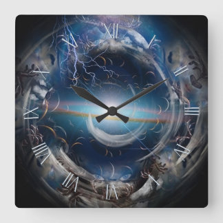 Horloge Carrée Le tourbillon de la folie