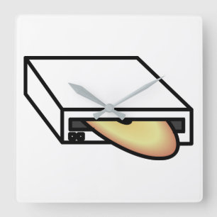 Horloge Carrée Lecteur DVD