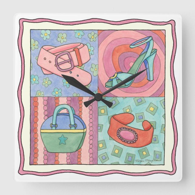 Horloge Carrée Les accessoires des femmes par Chariklia Zarris (Recto)