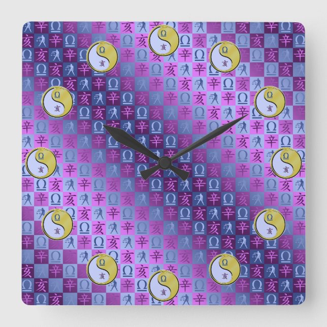 Horloge Carrée Libra & Metal Boar (Recto)