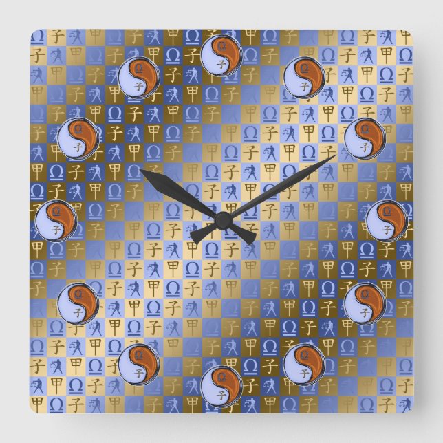 Horloge Carrée Libra & Wood Rat (Recto)