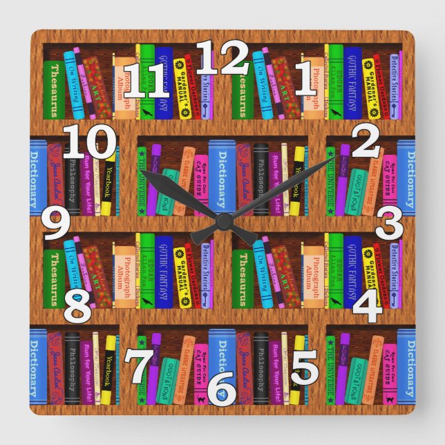 Horloge Carrée Library Book (Recto)