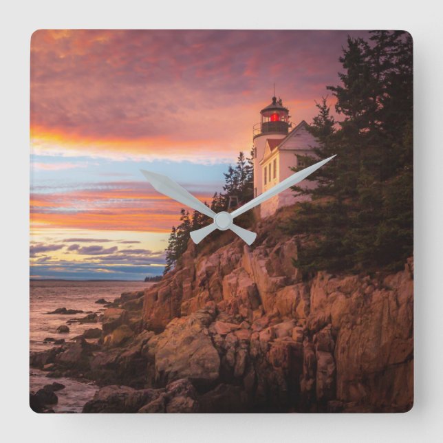 Horloge Carrée Lighthouses | Acadia National Park Maine (Recto)