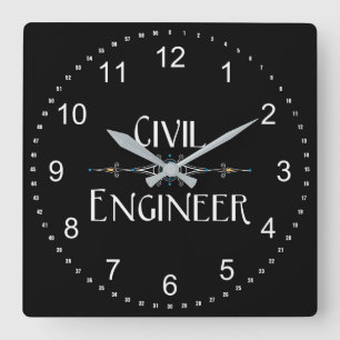 Horloge Carrée Ligne décorative du génie civil