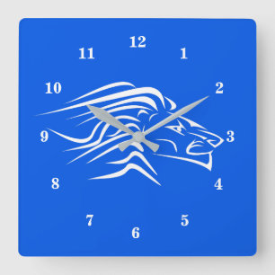 Horloge Carrée Lion Clock