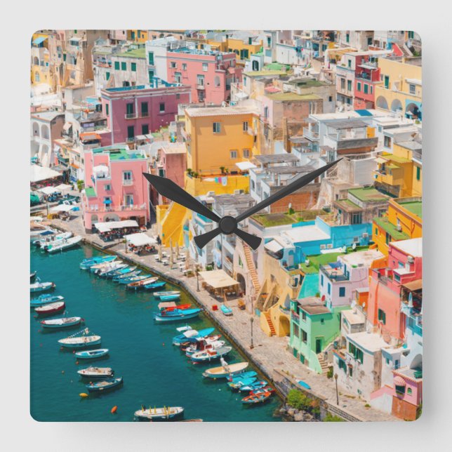 Horloge Carrée Littoral | Naples Italie (Recto)