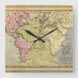Horloge Carrée L'Océan Atlantique.
