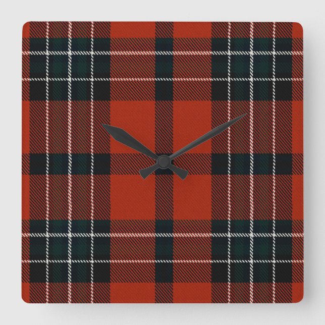 Horloge Carrée Loch Ailsh Plaid (Recto)