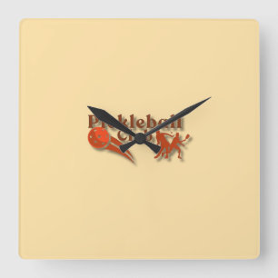 Horloge Carrée Logo du club de basket-ball - Porte et cadeaux per