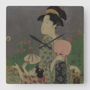 Horloge Carrée Lucioles, 1793 (gravure sur bois en couleur)