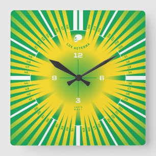 Horloge Carrée Lumière éternelle