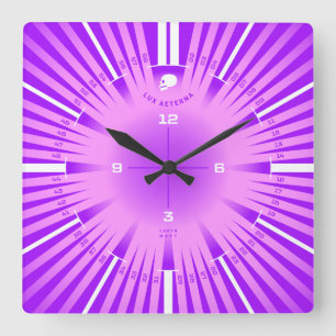 Horloge Carrée Lumière éternelle