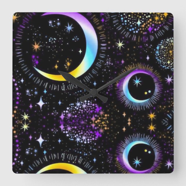 Horloge Carrée Lunaire (Recto)