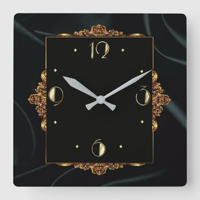 Horloge Carrée Lux Art déco (Recto)