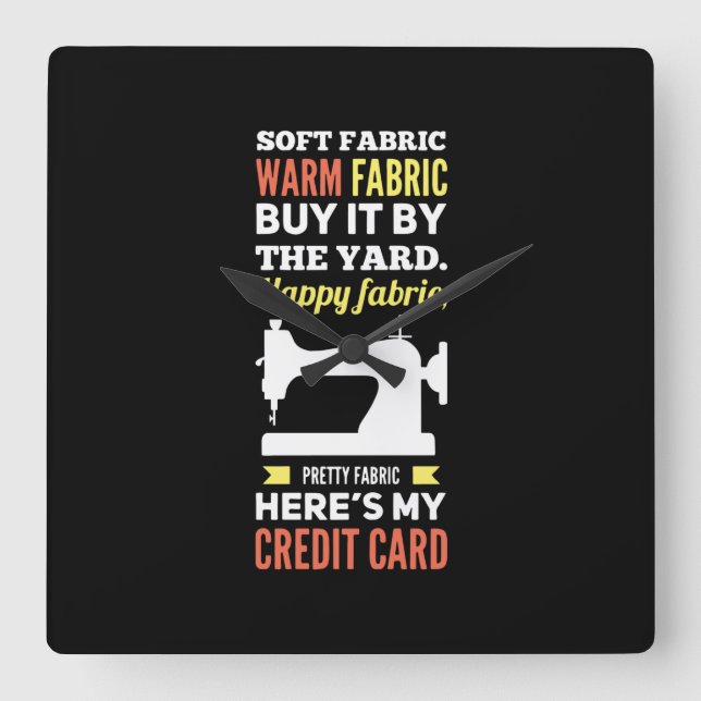 Horloge Carrée Machine à coudre (Recto)