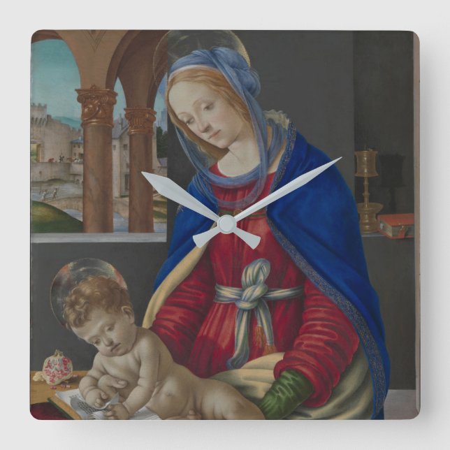 Horloge Carrée Madonna and Child, vers 1483-4 (Recto)