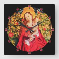 MADONNA DU ROSE BOWER, GEMSTONES D'AMÉTHYST ROSE
