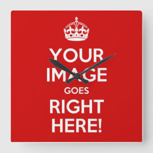 Horloge Carrée Maintenez le clock* calme de mur meilleur avec des