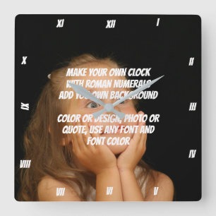 HORLOGE CARRÉE MAKE YOUR OWN CLOCK
