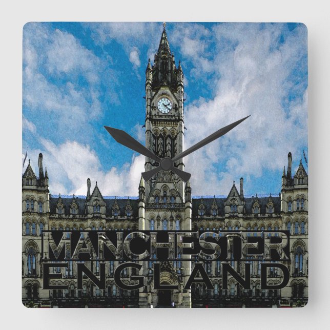 Horloge Carrée Manchester (Recto)