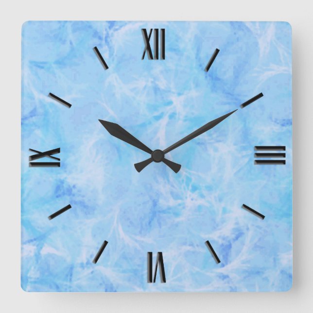 Horloge Carrée Marble swirl (Recto)
