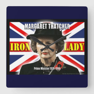 Horloge Carrée Margaret Thatcher Premier ministre