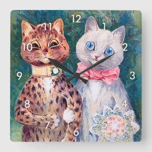Horloge Carrée Mariage de chat, Mariage, Mariée, Mariée, Louis Wa