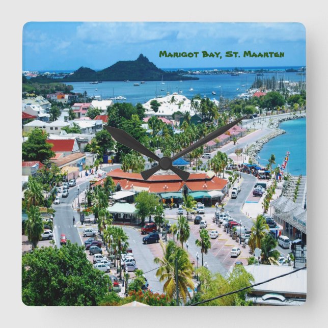 Horloge Carrée Marigot Bay, St. Martin (Recto)