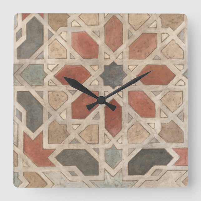 Horloge Carrée Marrakech Design II (Recto)